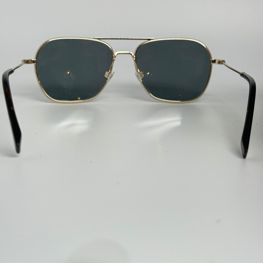 Warby Parker Abe M 2403 Sunglasses Gold Aviator Square Grey Lens 55-18-145 - Picture 3 of 7